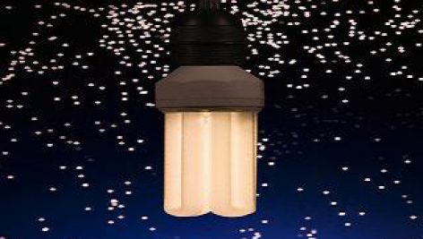 High wattage fluorescent light bulb