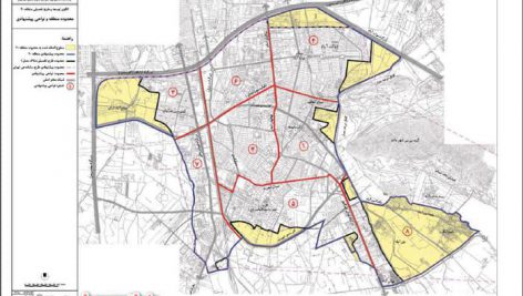 نقشه طرح تفصیلی منطقه ۲۰ تهران